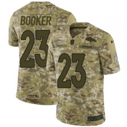 Nike Broncos #23 Devontae Booker Camo Mens Stitched NFL Limited 2018 Salute To Service Jersey