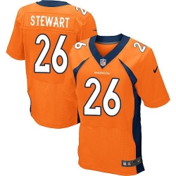 Nike Broncos #26 Darian Stewart Orange Team Color Mens Stitched NFL New Elite Jersey