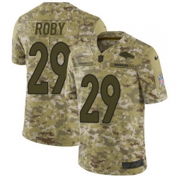 Nike Broncos #29 Bradley Roby Camo Mens Stitched NFL Limited 2018 Salute To Service Jersey