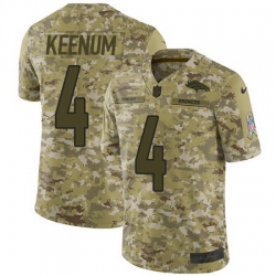 Nike Broncos #4 Case Keenum Camo Mens Stitched NFL Limited 2018 Salute To Service Jersey