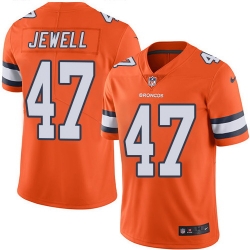 Nike Broncos #47 Josey Jewell Orange Mens Stitched NFL Limited Rush Jersey