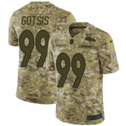 Nike Broncos #99 Adam Gotsis Camo Mens Stitched NFL Limited 2018 Salute To Service Jersey