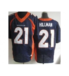 Nike Denver Broncos 21 Ronnie Hillman Blue Elite NFL Jersey