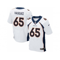 Nike Denver Broncos 65 Louis Vasquez White Elite NFL Jersey