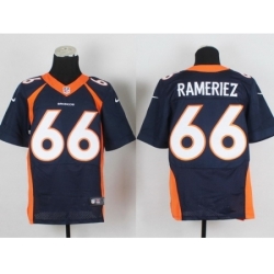 Nike Denver Broncos 66 Manny Rameriez blue Elite NFL Jersey