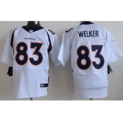 Nike Denver Broncos 83 Wes Welker White Elite NFL Jersey