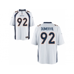 Nike Denver Broncos 92 Elvis Dumervil white Game NFL Jersey