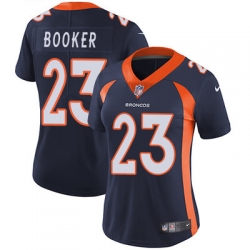 Nike Broncos #23 Devontae Booker Blue Alternate Womens Stitched NFL Vapor Untouchable Limited Jersey