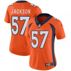 Nike Broncos #57 Tom Jackson Orange Team Color Womens Stitched NFL Vapor Untouchable Limited Jersey