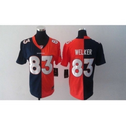 Nike Women NFL Denver Broncos #83 Wes Welker orange-blue Jerseys[Elite split]