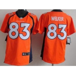 Women Nike Denver Broncos 83 Wes Welker Orange NFL Jerseys New Style