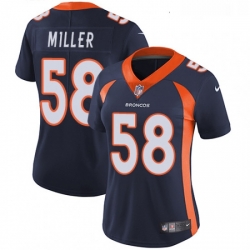 Womens Nike Denver Broncos 58 Von Miller Elite Navy Blue Alternate NFL Jersey