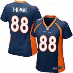 Womens Nike Denver Broncos 88 Demaryius Thomas Game Navy Blue Alternate NFL Jersey