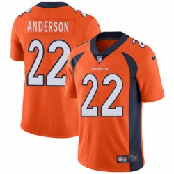 Nike Broncos #22 C J  Anderson Orange Team Color Youth Stitched NFL Vapor Untouchable Limited Jersey