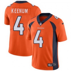 Nike Broncos #4 Case Keenum Orange Team Color Youth Stitched NFL Vapor Untouchable Limited Jersey