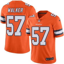 Nike Broncos #57 Demarcus Walker Orange Youth Stitched NFL Limited Rush Jersey