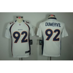 Nike Youth Denver Broncos #92 Dumervil White Color[Youth Limited Jerseys]