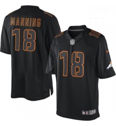 Youth Nike Denver Broncos 18 Peyton Manning Limited Black Impact NFL Jersey