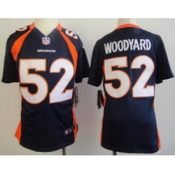 Youth Nike Denver Broncos #52 Wesley Woodyard Blue NFL Jerseys