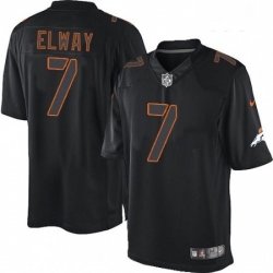 Youth Nike Denver Broncos 7 John Elway Limited Black Impact NFL Jersey