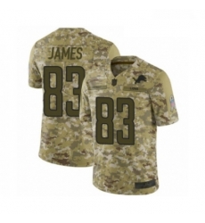 Men Detroit Lions 83 Jesse James Limited Camo 2018 Salute to Service Football Jersey