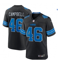 Men Women Youth Detroit Lions Jack Campbell #46 Black Stitched Vapor Limited Jersey