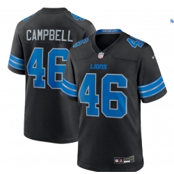 Men Women Youth Detroit Lions Jack Campbell #46 Black Stitched Vapor Limited Jersey