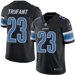 Nike Detroit Lions 23 Desmond Trufant Black Men Stitched NFL Limited Rush Jersey