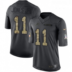 Youth Nike Detroit Lions 11 Marvin Jones Jr Limited Black 2016 Salute to Service NFL Jersey