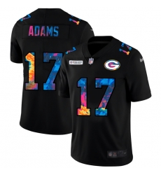 Green Bay Green Bay Green Bay Green Bay Packers 17 Davante Adams Men Nike Multi Color Black 2020 NFL Crucial Catch Vapor Untouchable Limited Jersey