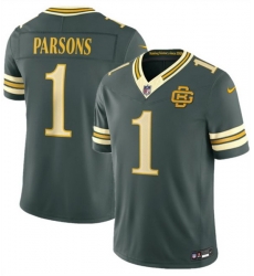 Men Green Bay Packers  1 Micah Parsons Dark Green 2026 F U S E  Rivalries Collection Limited Stitched Football Jersey