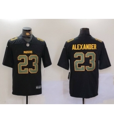 Men Green Bay Packers 23 Jaire Alexander Black Fashion Vapor Limited Stitched Football Jersey 2