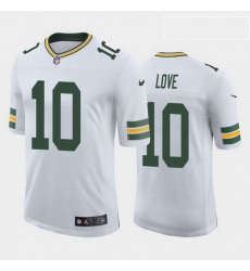 men jordan love green bay packers white vapor limited jersey 