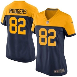 Nike Packers #82 Richard Rodgers Navy Blue Alternate Womens Stitched NFL New Elite Jersey