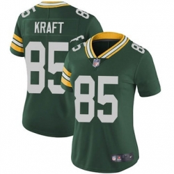 Women Green Bay Packers 85 Tucker Kraft Green Vapor Untouchable Stitched Football Jersey