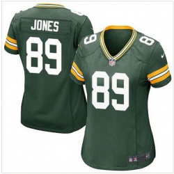 Women Nike Packers #89 James Jones Green Team Color Stitched NFL Elite Jersey