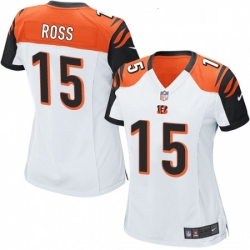 Womens Nike Cincinnati Bengals 15 John Ross Game White NFL Jersey