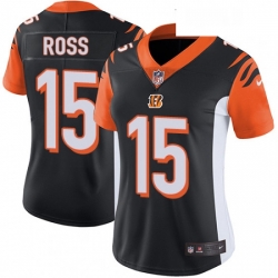 Womens Nike Cincinnati Bengals 15 John Ross Vapor Untouchable Limited Black Team Color NFL Jersey