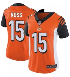 Womens Nike Cincinnati Bengals 15 John Ross Vapor Untouchable Limited Orange Alternate NFL Jersey