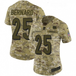 Womens Nike Cincinnati Bengals 25 Giovani Bernard Limited Camo 2018 Salute to Service NFL Jersey