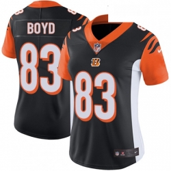 Womens Nike Cincinnati Bengals 83 Tyler Boyd Elite Black Team Color NFL Jersey