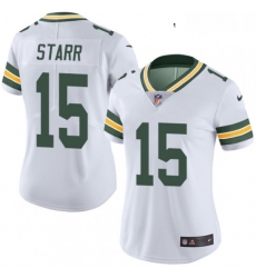 Womens Nike Green Bay Packers 15 Bart Starr Elite White NFL Jersey