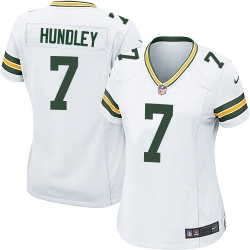 Womens Nike Packers #7 Brett Hundley  Game White NFL Jersey