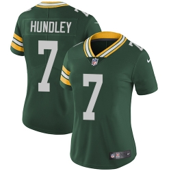 Womens Nike Packers #7 Brett Hundley Green  Team Color Vapor Untouchable Elite Player NFL Jersey