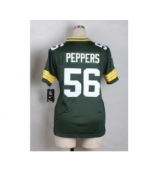 nike women nfl jerseys green bay packers 56 peppers green[nike][peppers]