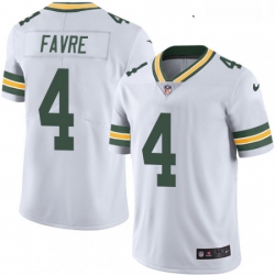 Youth Nike Green Bay Packers 4 Brett Favre Elite White NFL Jersey