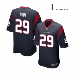 Men Houston Texans 29 Bradley Roby Game Navy Blue Team Color Football Jersey