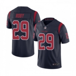 Men Houston Texans 29 Bradley Roby Limited Navy Blue Rush Vapor Untouchable Football Jersey