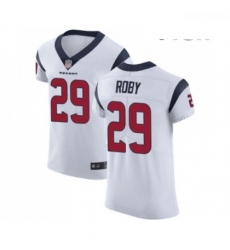 Men Houston Texans 29 Bradley Roby White Vapor Untouchable Elite Player Football Jersey