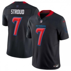 Men Houston Texans 7 C J  Stroud Navy 2024 2nd Alternate F U S E Vapor Stitched Jersey